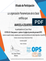 COVID 19 Cómo Ponerse y Quitarse El Equipo de Protección Personal (EPP) - Certificado Del Curso 1049913