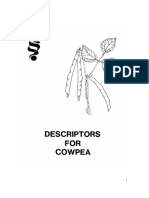 Descriptors For Cowpea 377