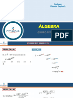 Álgebra: Profesor: Ricardo Espino L