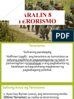 Aralin 8 Terorismo