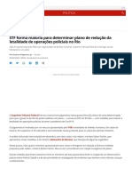 STF forma maioria para determinar plano de redução da letalidade de operações policiais no Rio _ Política _ G1