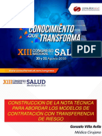 Gonzalo Vina Avila - Taller Construccion de La NT para Contratos Con Transferencia de Riesgo - Xiii Congreso Nacional de Salud - Consultorsalud