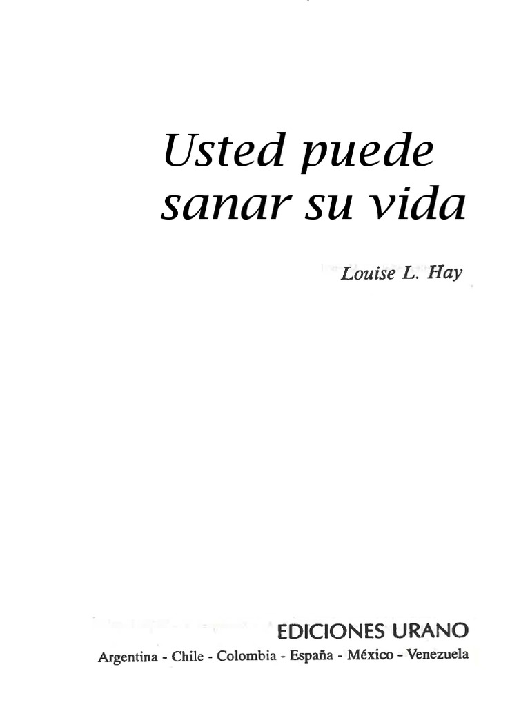 Sanar tu vida: guía práctica PDF | PDF | Estilo de vida