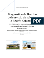 Diagnóstico de Brechas del servicio de salud en la Región Cajamarca