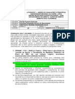 Atividade 1 - Modelos Familiares e Princípios