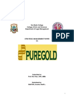 Strategic Management Paper on Puregold