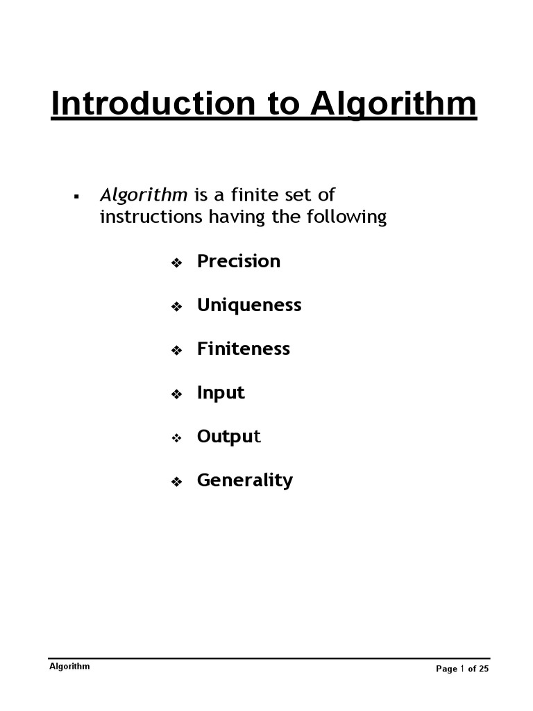 Weeks 8 9 Sessions 21 26 Slides 1 25 Algorithm 1 | PDF | Discrete ...