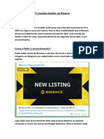 BOT Moedas Listadas Na Binance
