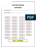 Money Saving Challenge Sesuai Tanggal: SAVING FOR: .. GOAL DATE: .