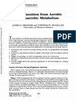 Exercise Physiology: The Transition from Aerobic to Anaerobic Metabolism