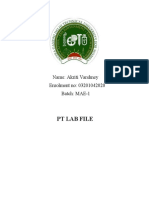 Production Technology Practical File