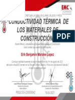 Certificate For Erik Benjamín Morales Lopez For "Descarga Sesión 5 El Concre... "