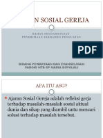 Ajaran Sosial Gereja - Materi Krisma