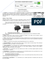 Lista de Exercício Quimica