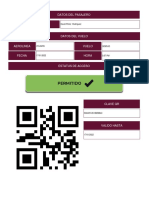 Datos Del Pasajero: Aerolinea Vuelo