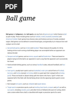 Comprehensive Ball Games List | PDF | Cue Sports | Team Sports