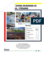 Cost of Starting and Running a Business in Penang, Malaysia