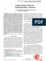 Particulate Matter (PM 2.5) at Construction Site - A Review