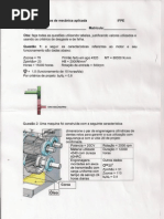 Exercício de Mecânica Aplicada Às Máquinas