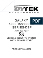 Galaxy 5000RS/2000RS Series-Dbp: Vehicle Security System With Remote Start