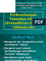 Bab 8 Perkembangan Tamadun Islam Pentadbiran Zaman Abbasiyyah