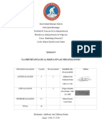 "Ensayo" "La Importancia de La Marca en Las Organiaciones"