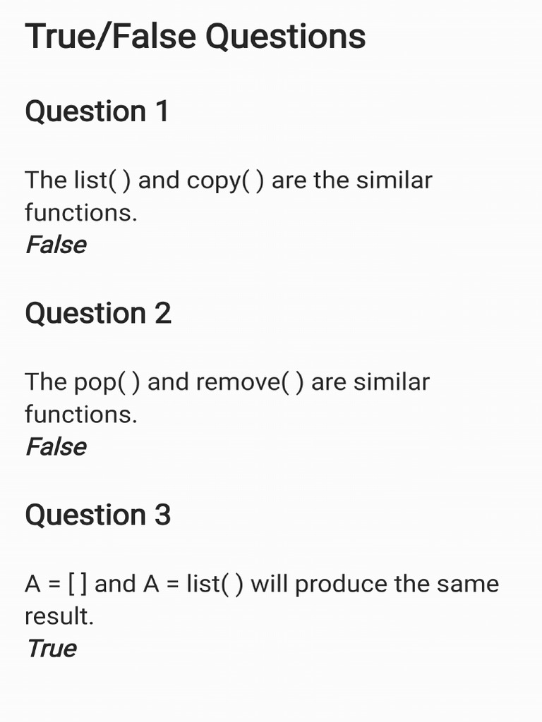 List Notes (Python) | PDF