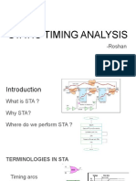 Static Timing Analysis: - Roshan