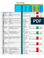 Matriz de Riesgos - Problema 1 Corrupciòn