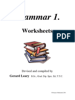GRAMMAR 1 Worksheets