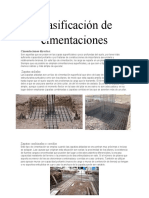 Clasificación de Cimentaciones