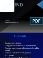 Learning About Gerunds