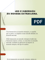 PRESTAMO E INVERSIÓN EN MONEDA EXTRANJERA