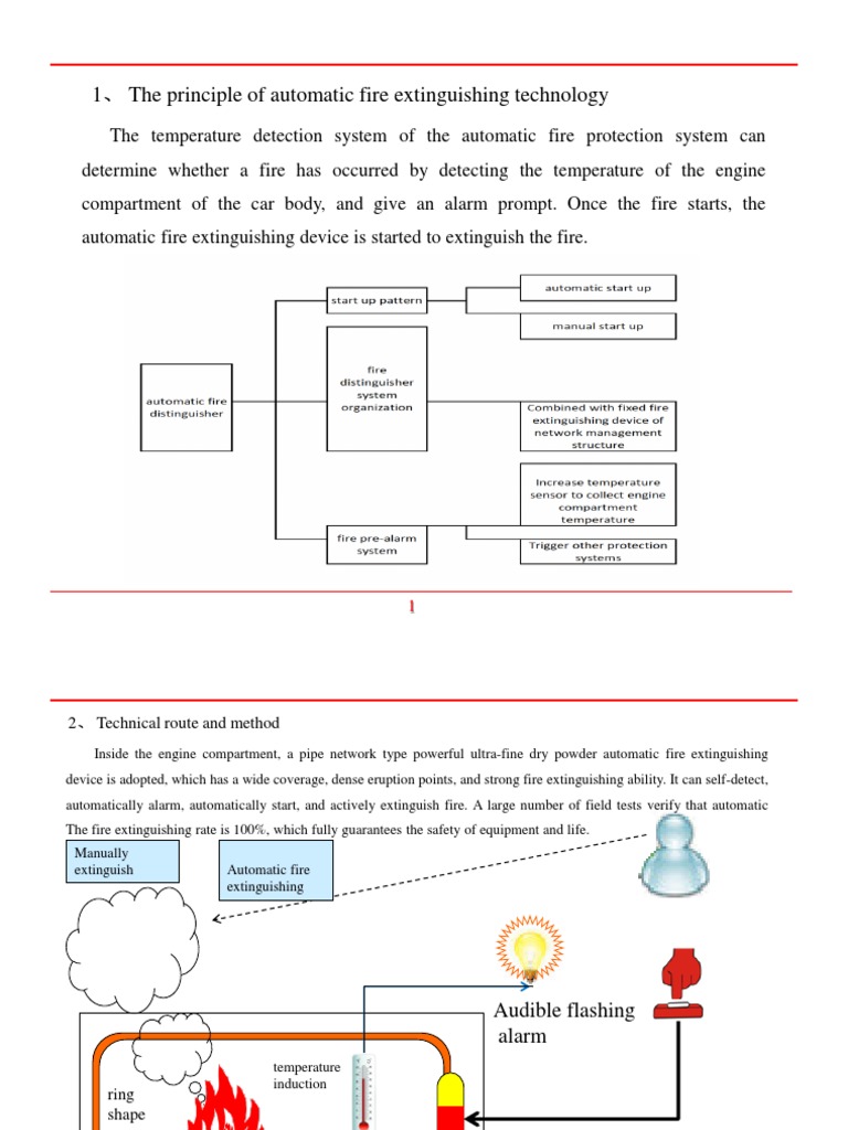 Automatic Fire Extinguishing System Overview | PDF | Fires | Combustion