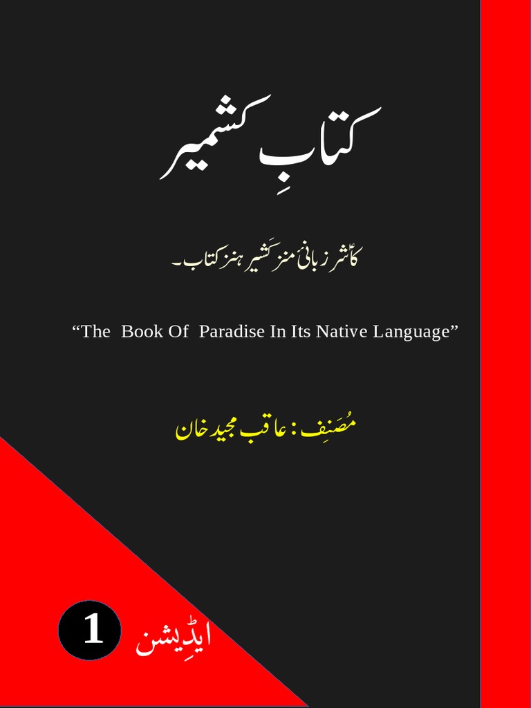 Kitaab E Kashmir The Book of Paradise Kashmiri Language History