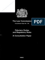 No.124 Fiduciary Duties and Regulatory Rules A Consultation Paper