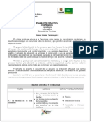 PLANEACIÓN DIDÁCTICA CONTENIDOS Tecnología Informática Secundarias Técnicas. Primer Grado. Tecnología I - PDF