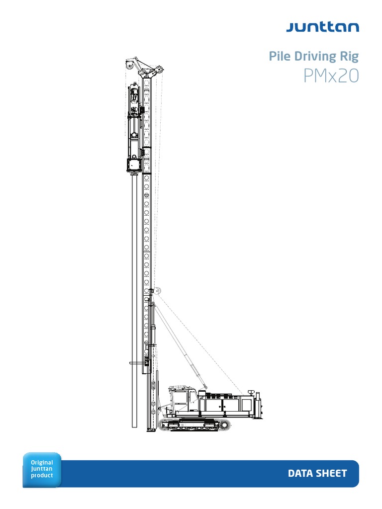 Pile Driving Rig: Data Sheet | PDF | Deep Foundation | Manufactured Goods