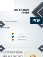 Fabule de Alecu Donici: Elev: Iacobeț Dumitru