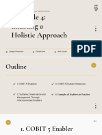 COBIT 5 Principle 4: Enabling A Holistic Approach