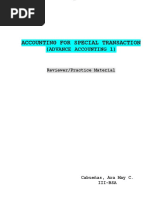 Accounting For Special Transaction 1