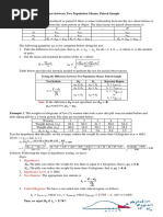 Lesson 3: Testing The Difference Between Two Population Means: Paired Sample