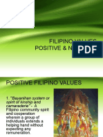 Filipino Values Positive & Negative