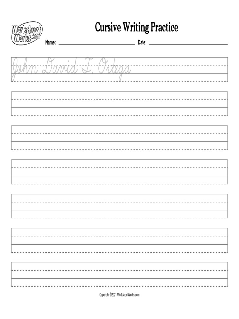 worksheetworks cursive writing practice 2 pdf