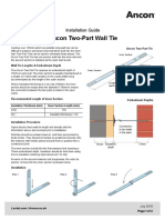 Ancon Two-Part Wall Tie: Installation Guide