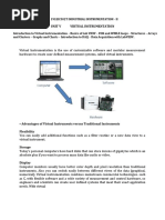 Unit V Virtual Instrumentation: 191Eic502T Industrial Instrumentation - Ii