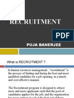 Recruitment: Puja Banerjee