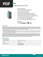 Edr-810 Series: 8 Fe Copper + 2 Gbe SFP Multiport Industrial Secure Routers