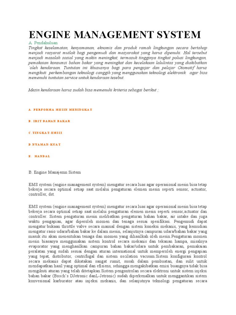 Engine Management System PDF
