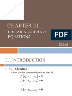 Linear Algebraic Equations: Elias Y